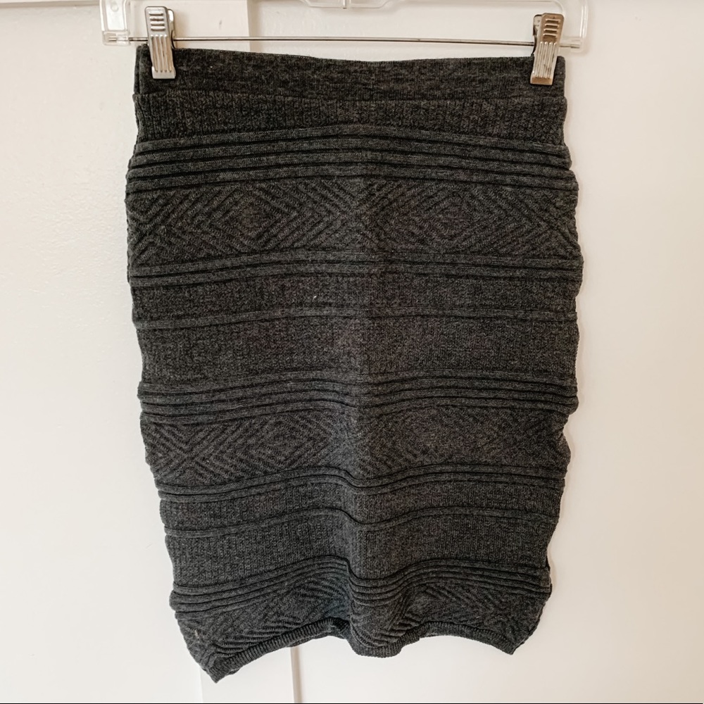 American Apparel Grey Knit Pencil Skirt